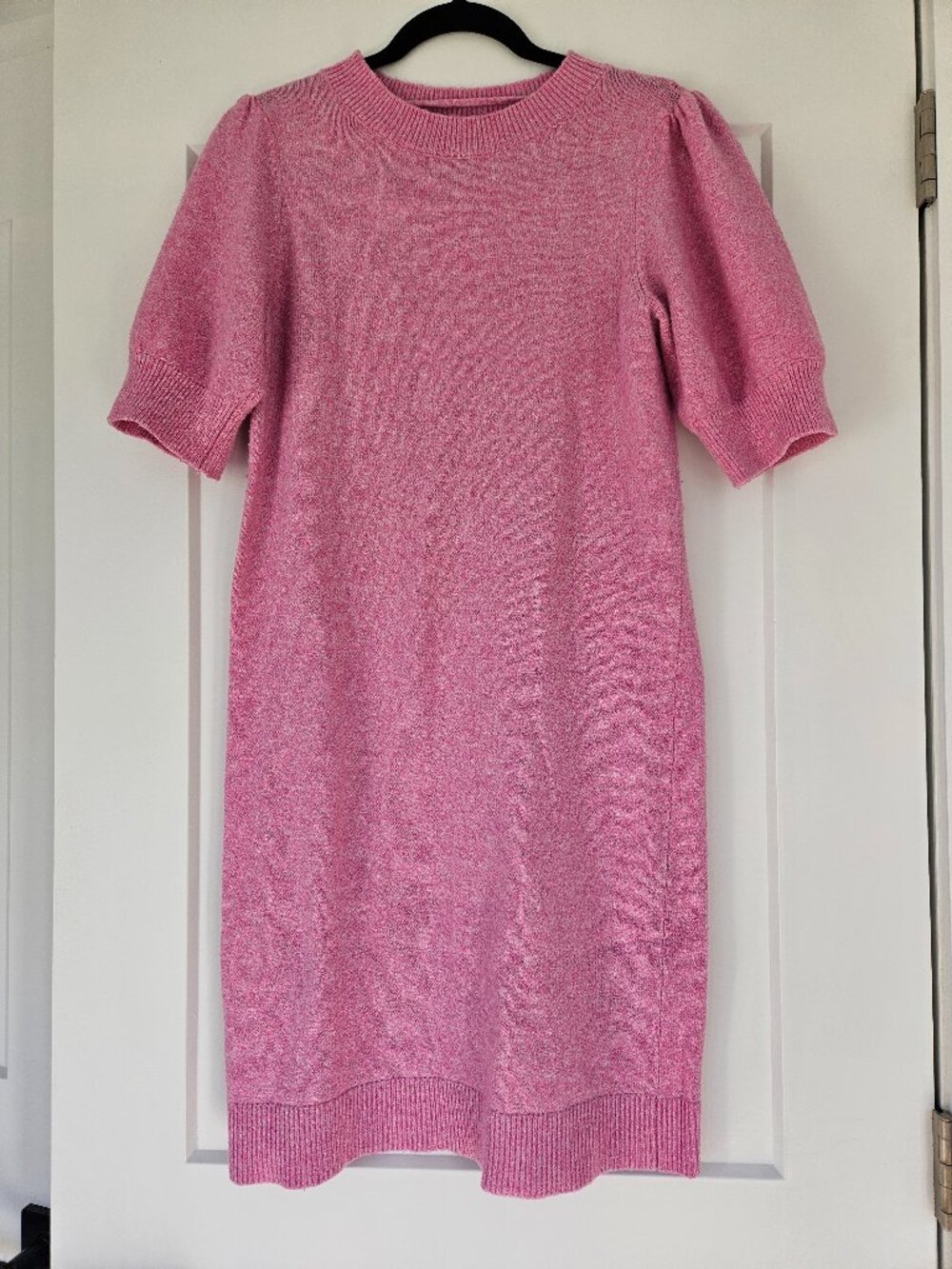 Pink knit dress